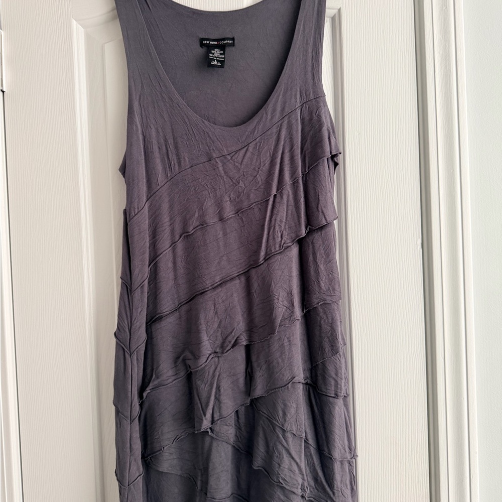 New York and company Gray Sleeveless Layered dress